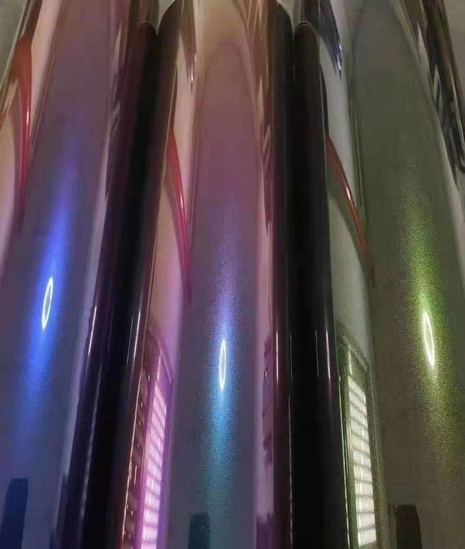Bestseller Super Glossy Stretch Car Wrap Vinylfolie Metallic Diamond Deep Space Chameleon Karosserie-Autoaufkleber