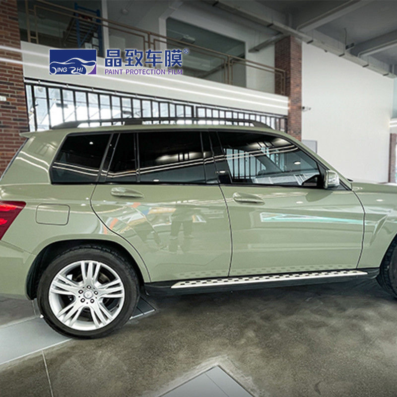 VvividPopular-Höhepunkt-Crystal Glossy Khaki Army Green-Auto-Verpackungs-Filmkörper, der Vinyl 3m einwickelt