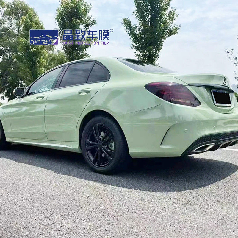 VvividPopular-Höhepunkt-Crystal Glossy Khaki Army Green-Auto-Verpackungs-Filmkörper, der Vinyl 3m einwickelt