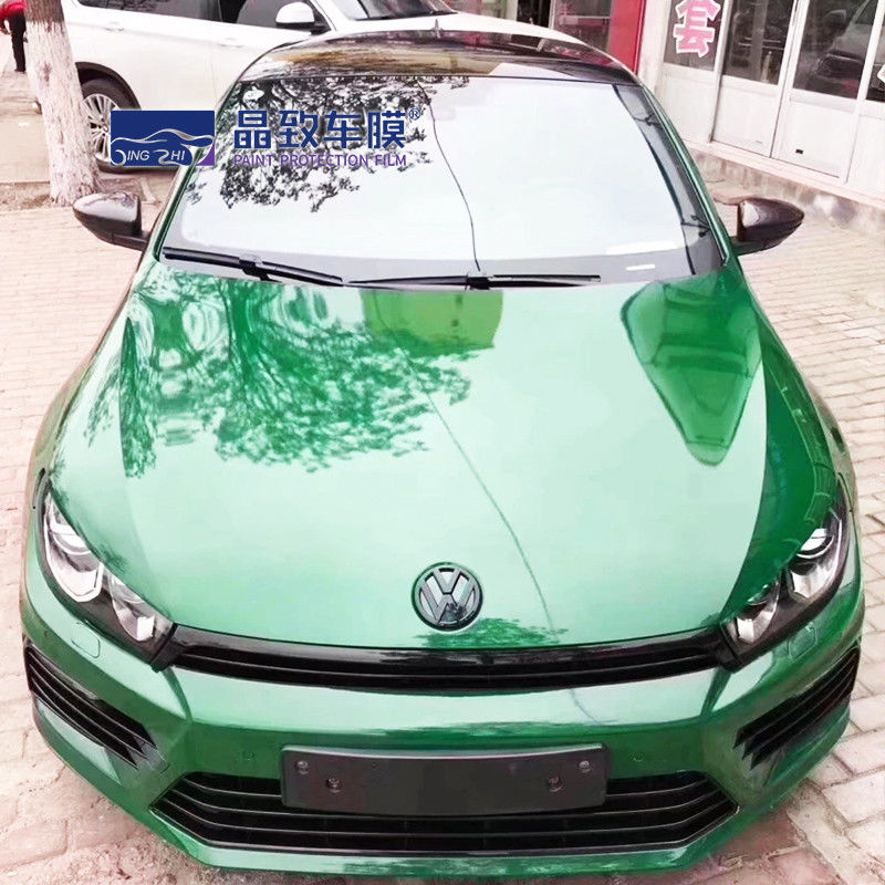 Crystal Glossy Post Green Car-Vinylverpackungs-Luft-selbstklebendes Dekorations-Rollfilm-Fahrzeug-Selbstaufkleber
