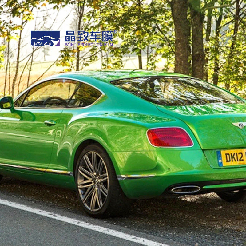1,52 x 18 m, superglänzende metallische Mitternachtsgrüne Auto-Vinylfolie für den ganzen Körper des Autos, grün matt